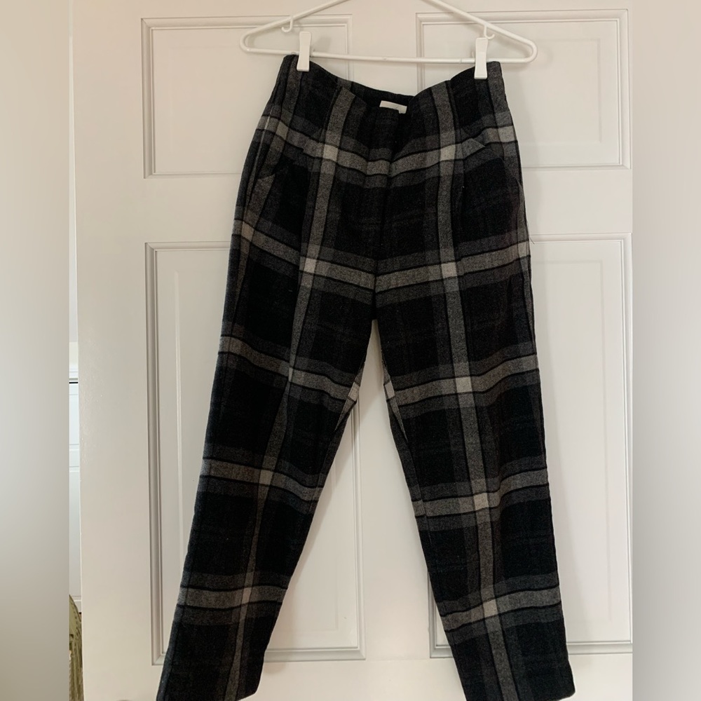 Aritzia Wilfred Chambery Check Plaid Wool Pant - Picture 3 of 4